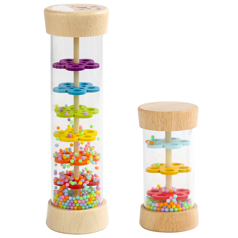 Montessori Regenstick Kind – Rainbow Zandloper Speelgoed (3+)