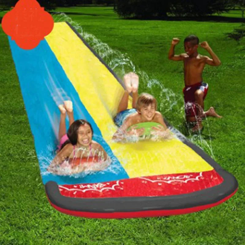 Opblaasbare Waterglijbaan voor Kinderen – Gazon Glijbaan met Sproeier
