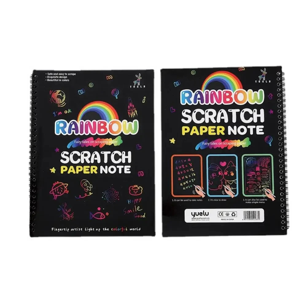 Magisch Kraspapier Kinderen – Rainbow Scratch Art Set (10 Stuks)
