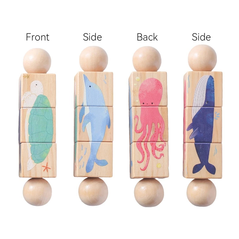 Houten Montessori Raket Speelgoed – Educatief & Creatief – 4+