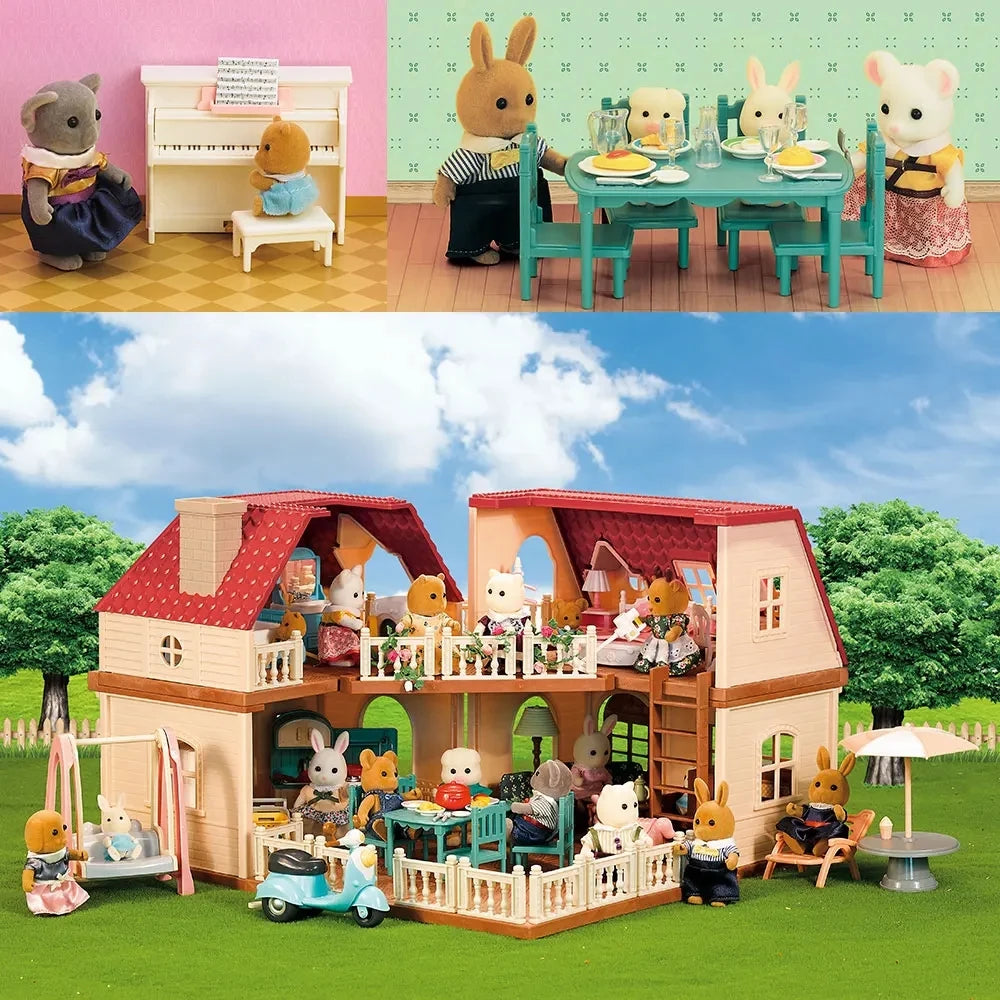 Bosfamilie Poppenhuis Keuken – 1:12 Miniatuurhuis met Meubels