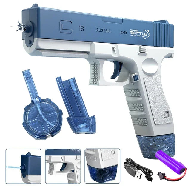 Elektrisch Waterpistool Volwassenen – Met LED en Krachtige Squirt