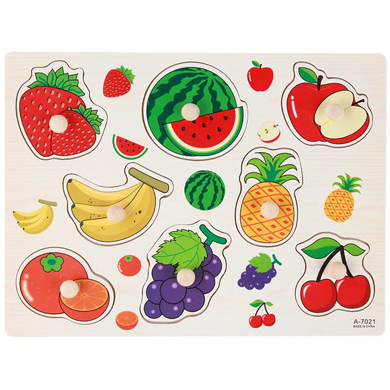Montessori Houten Puzzel – Leren voor Baby’s & Peuters (1-4 jaar)
