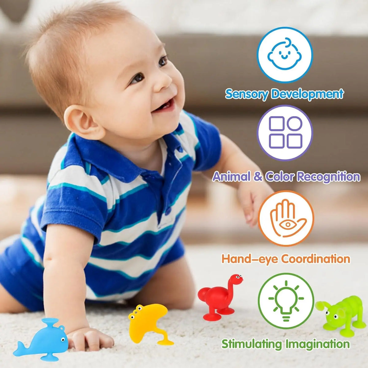 Baby Sucker Badspeelgoed – Zuignap Speelset voor Bad & Douchewand
