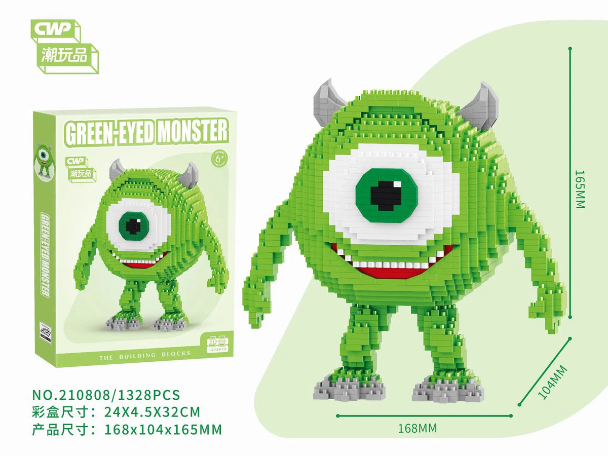 Monster University Bouwset – James & Mike Micro Blokken (18+)