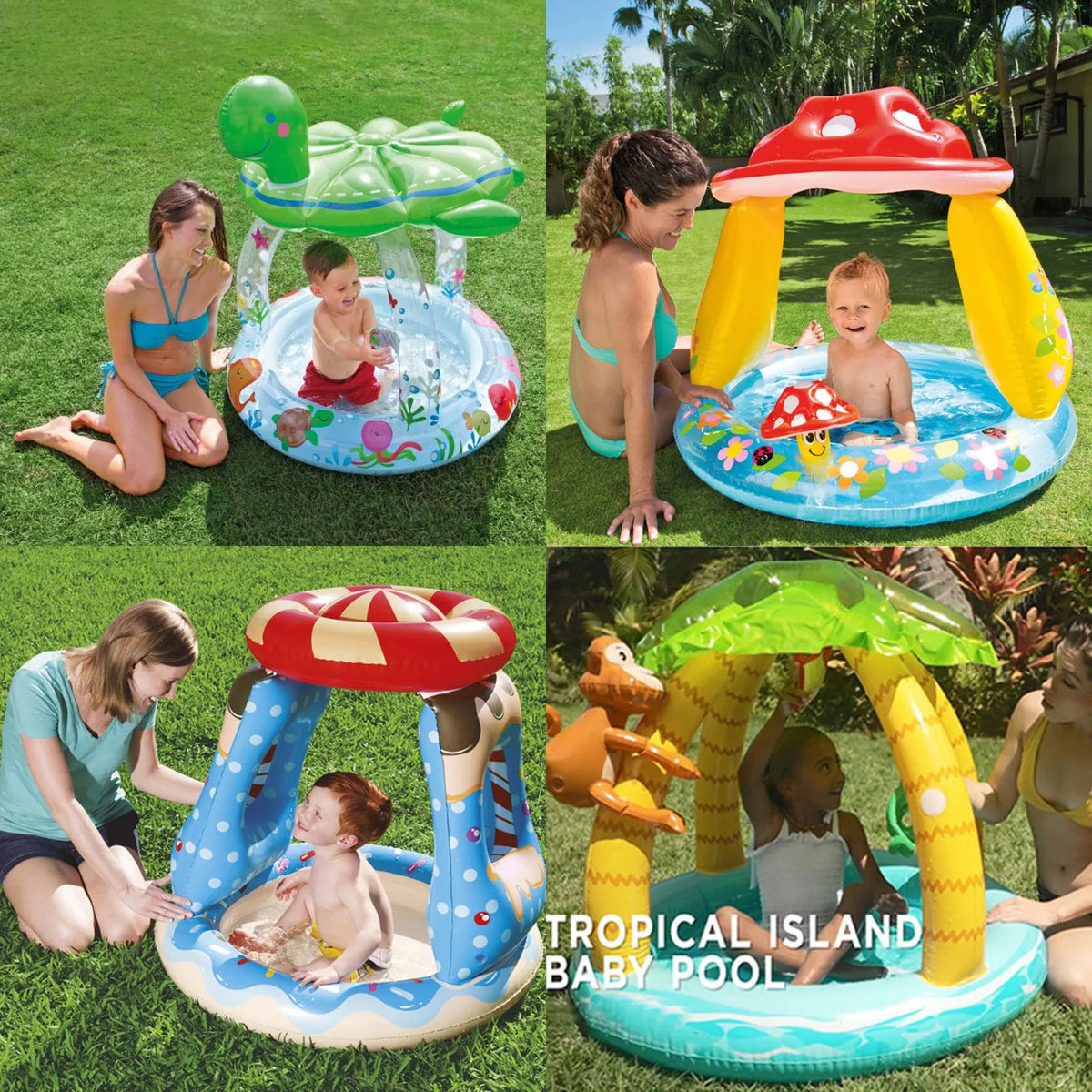 Opblaasbaar Babybadje Eenhoorn – Mini Zwembad 0–6 Jaar – PVC