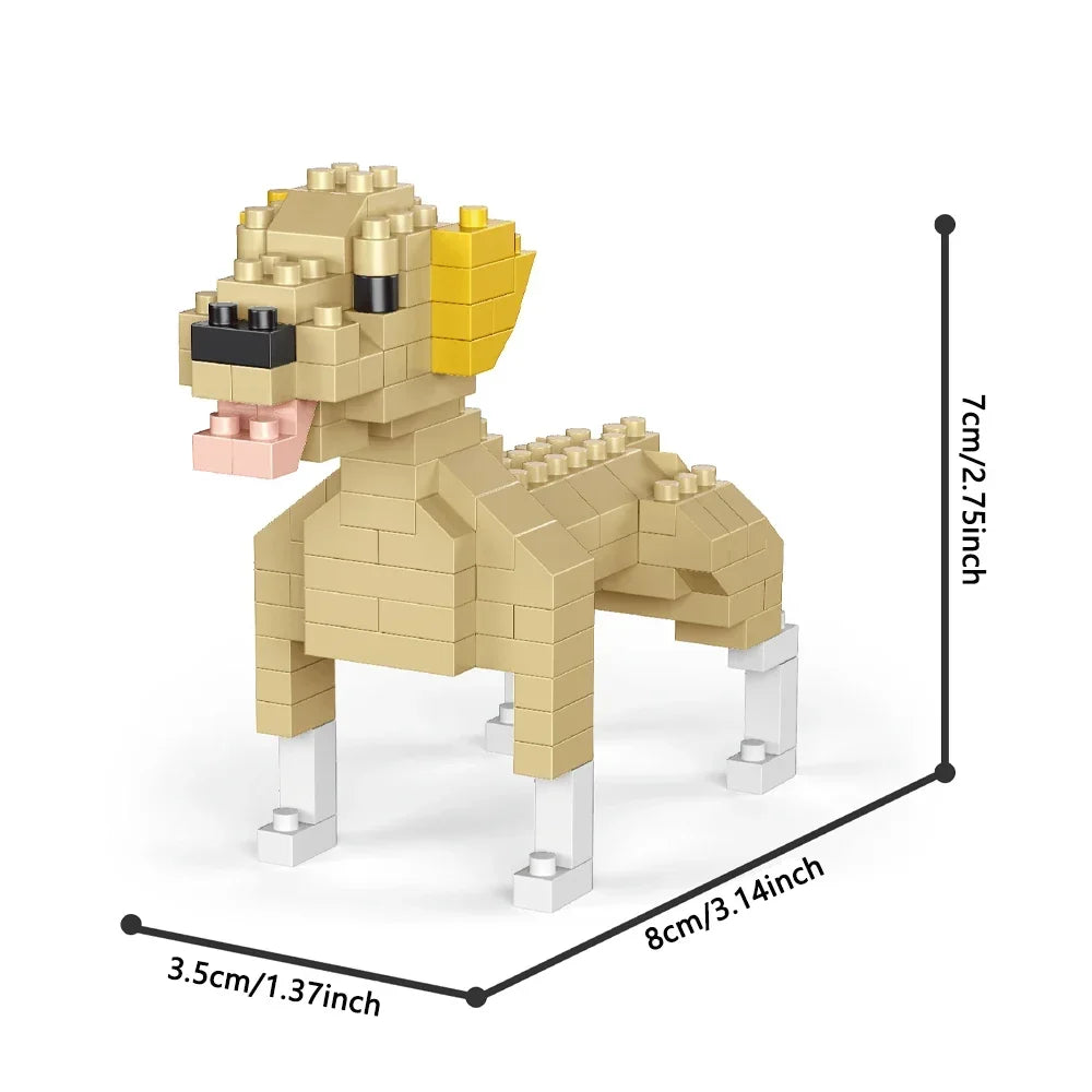 Mini Teckel Bouwset – Micro Hond Bouwstenen (14+ Jaar)