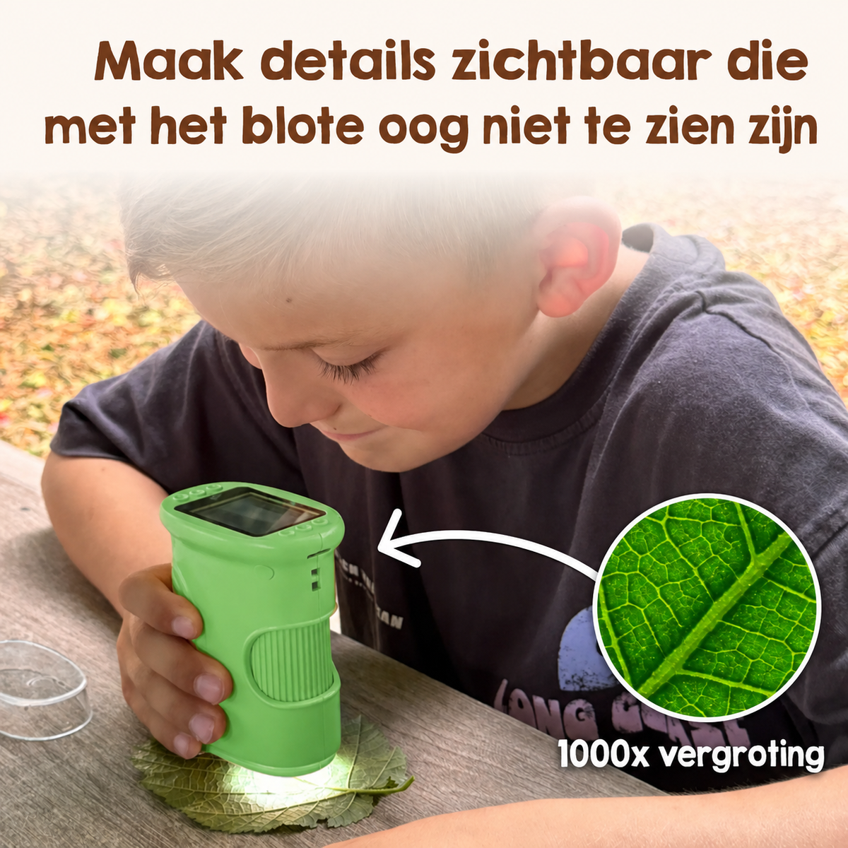 Avonturenmicroscoop voor Kinderen – Ontdek de Natuur van Dichtbij 🔬🌿