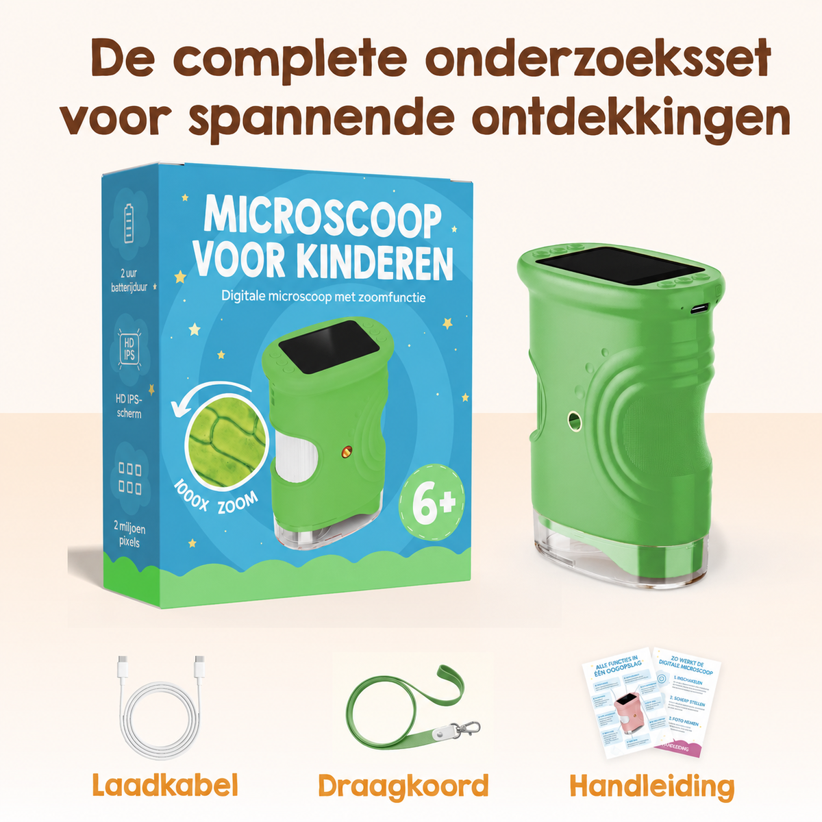Avonturenmicroscoop voor Kinderen – Ontdek de Natuur van Dichtbij 🔬🌿